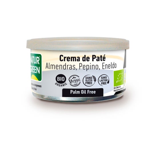 Naturgreen Organic Pâté Cream med Almond, agurk og Dill 125g
