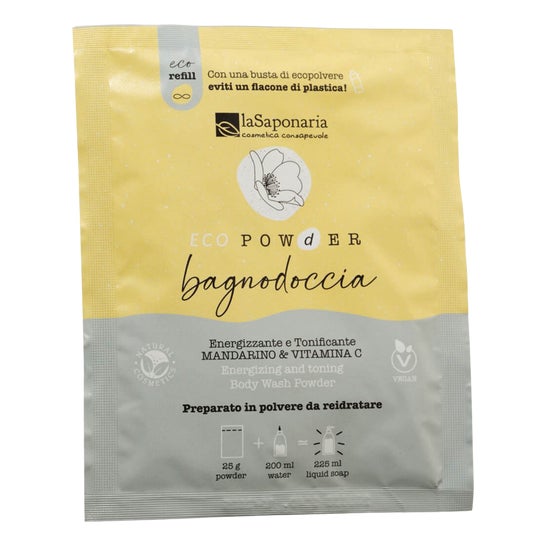 La Saponaria EcoPowder Refill Tangerine Vit C Gel de Baño 25 g