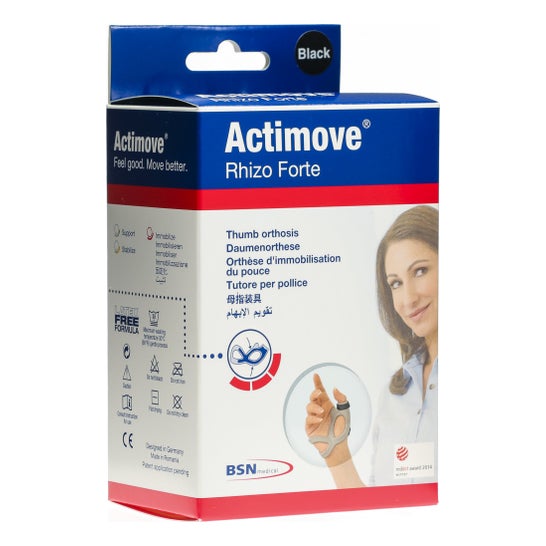 Actimove RhizoFort Bransoletka Droit Noir 1ut