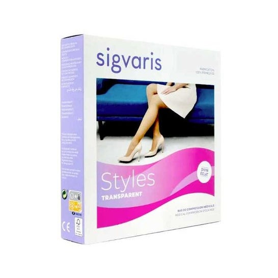 Sigvaris 2 Styles Transparent Media Autofix Pa Beig 110 SL 1 Par