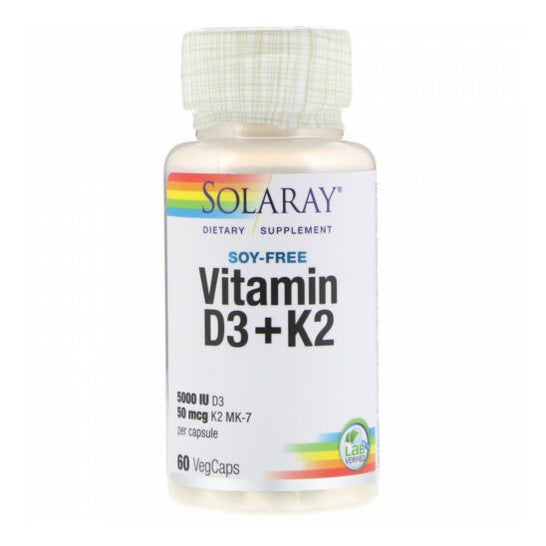 Solaray Vitamina D3+K2 60caps