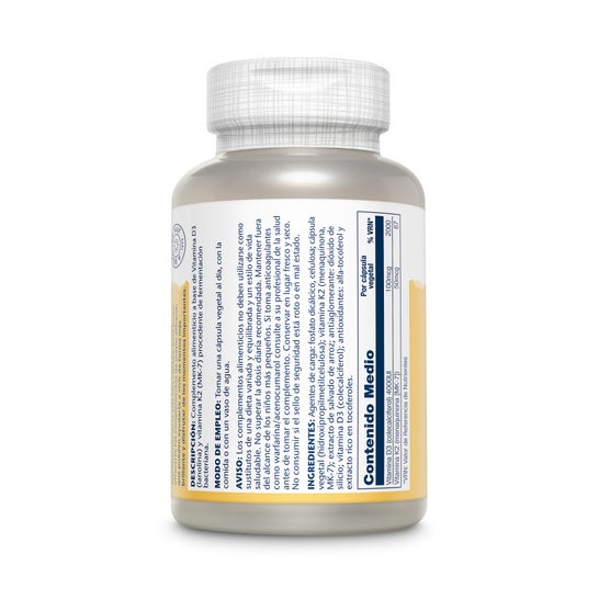 Solaray Vitamin D3 + k2 + mk7