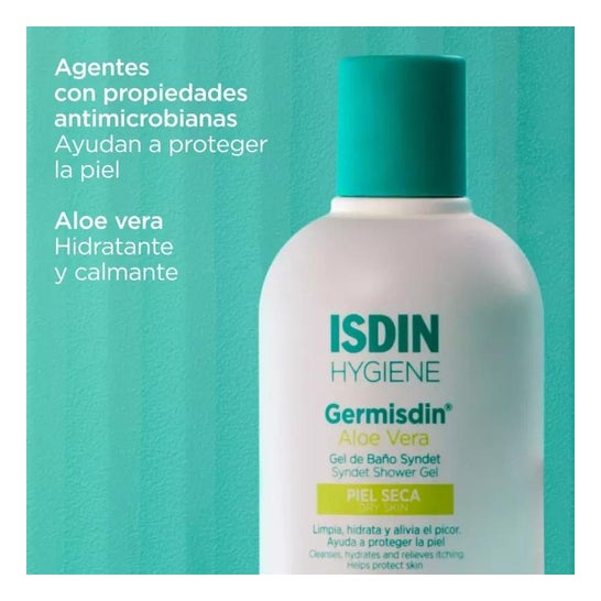 ISDIN Hygiene Germisdin Aloe Vera Gel de Baño Syndet 250ml ISDIN Hygiene Germisdin Aloe Vera Gel de Baño Syndet 250ml