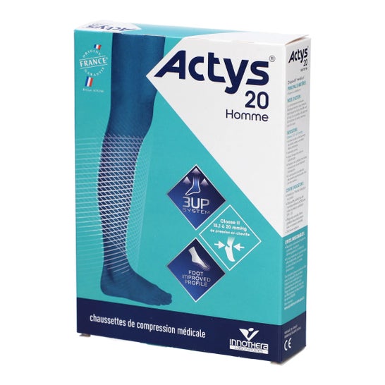Actys 20 Homme Socken Schwarz Größe 2N 1 Stk.