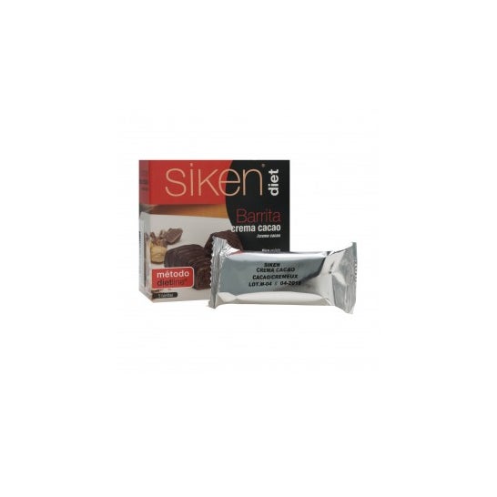 Siken Diet barrita sabor crema cacao 5 uds