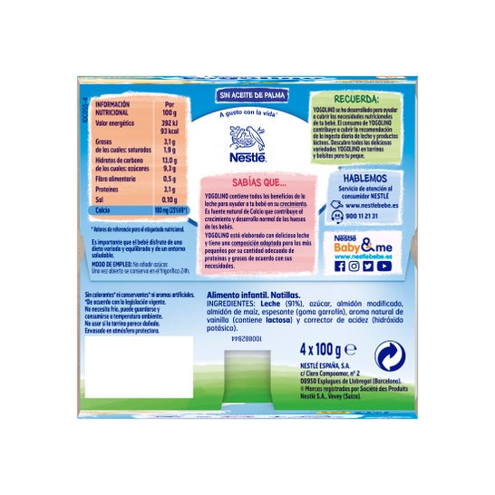 Iogolino natillas de galleta 100 gx4 uds