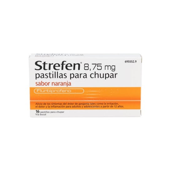 Strefen 8.75mg Naranja 16 pastillas