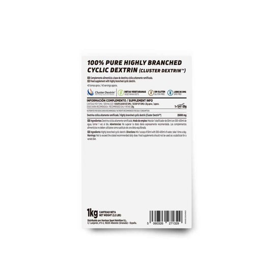 HSN Cluster Dextrin® Dextrina Cíclica Altamente Ramificada en Polvo 1kg