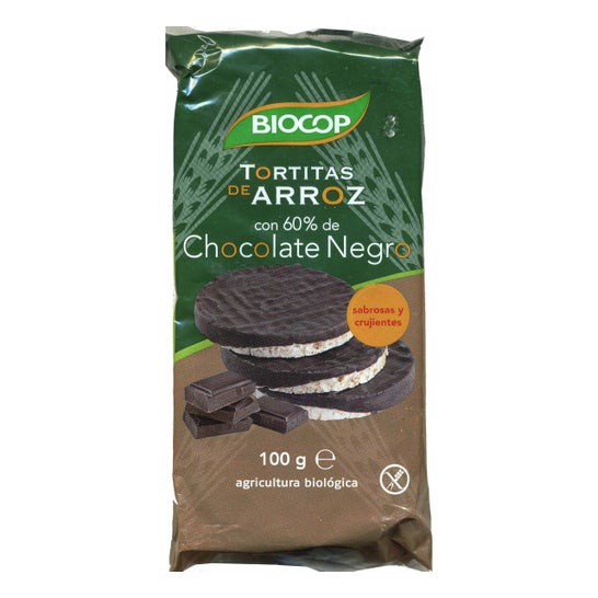 Biocop Tort. Arroz Choco Nego C/Azu 100g