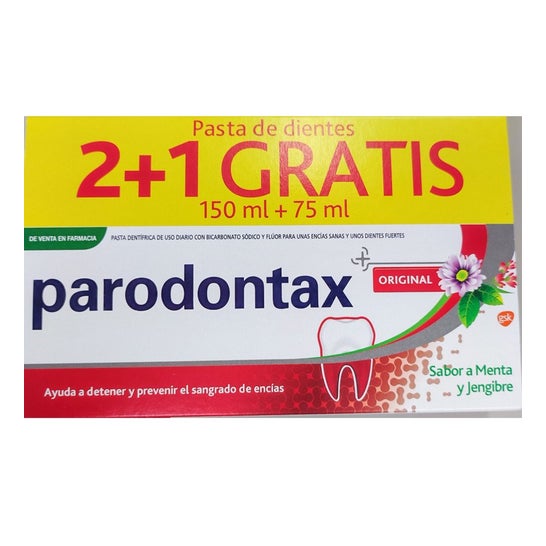 Parodontax Original Sabor Menta Jengibre 3x75ml