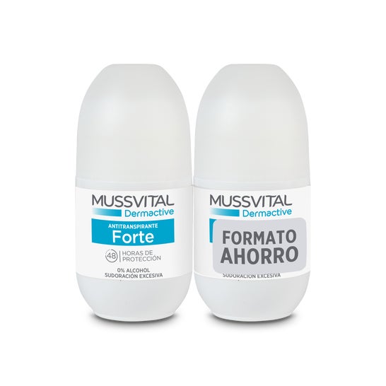 Mussvital Dermactive Antitranspirante Forte  2x75ml