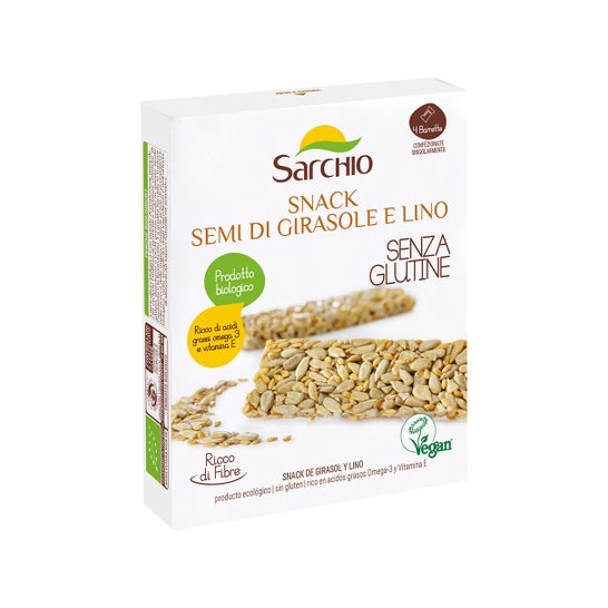 Sarchio Snack Semillas de Girasol y Lino Sin Gluten 80g