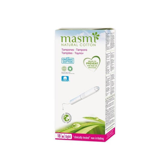 Masmi Mini-light tampon with applicator Bio 18 pcs