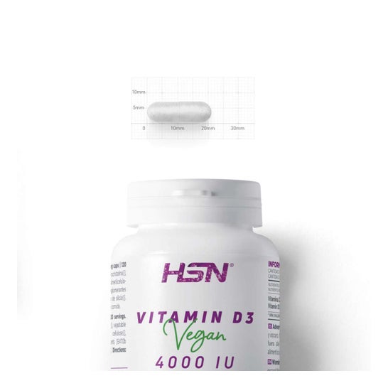 HSN Vitamina D3 Vegana 4000 UI 120 vcaps