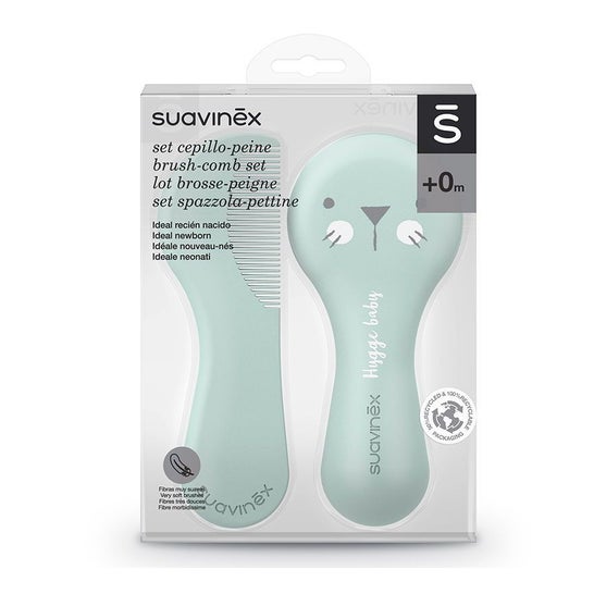 Suavinex™ set spazzola + pettine verde