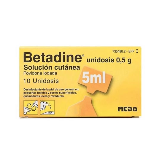Betadine Solución Cutánea 0,5g 10x5ml