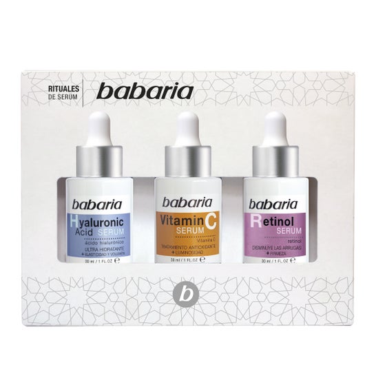 Babaria Pack Hyaluronic Serum + Vitamin C Serum + Retinol Serum