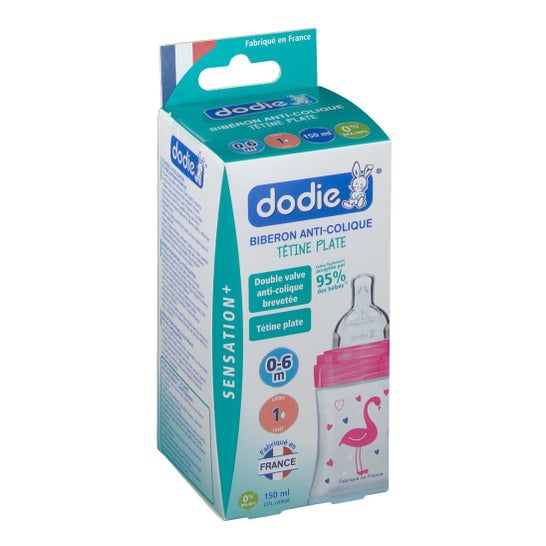 Bottiglia Anticolica Dodie Sentirsi Flamant Rosa fiammeggiante 150ml