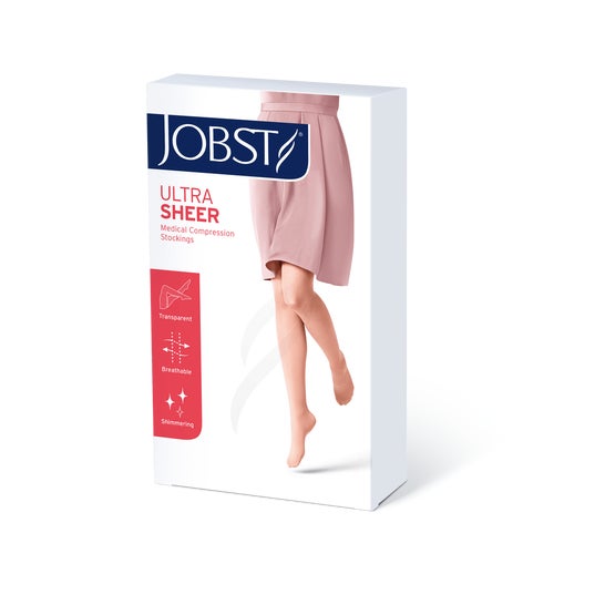 Jobst Ultra Sheer Ccl2 Media Corta Caramelo Talla 3 1 Par