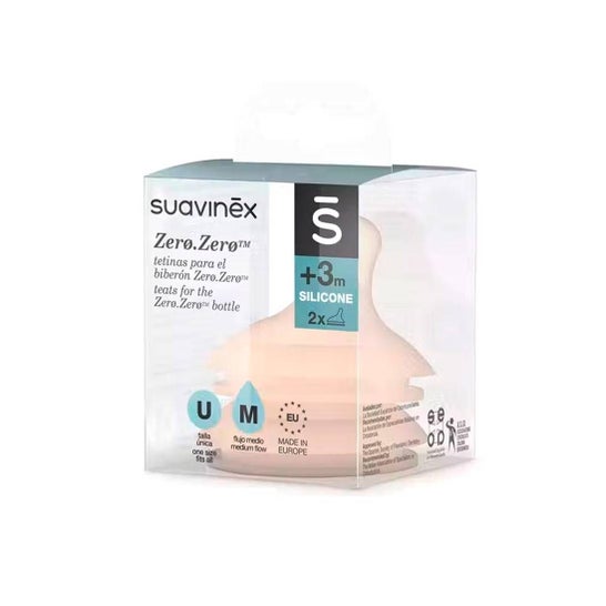 Suavinex Zerø.Zerø™ Large Anti-Colic Bottle, Medium Flow, 2 Pack – Suavinex  USA