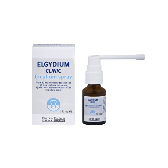 Elgydium Clinic Cicalium Spray Canker Ulcers Treatment 15 Ml
