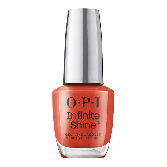 Opi Infinite Shine Larga Duración Efecto Gel Knock 'Em Red 15ml