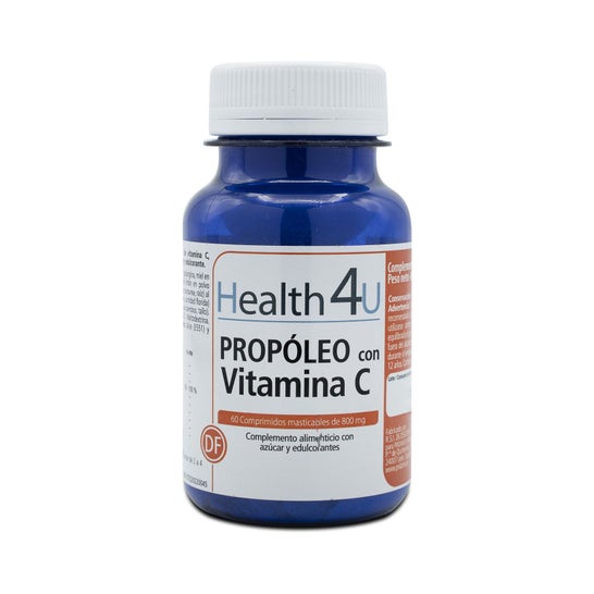 H4U Propóleo con vitamina C 60 comprimidos masticables de 800 mg