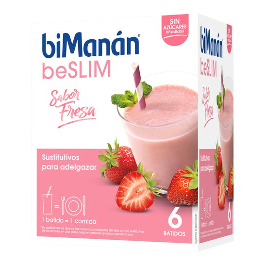 biManán® Sustitutive batido fresa 6 sobres
