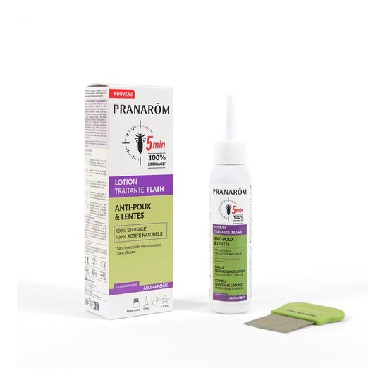Pranarom Pack Aromapoux Loción Flash Anti-Piojos 100 ml + Peine