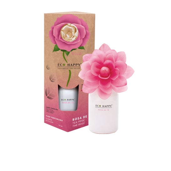 Eco Happy Deodorante Ambienti Tea Rose Aroma Fiore 75ml