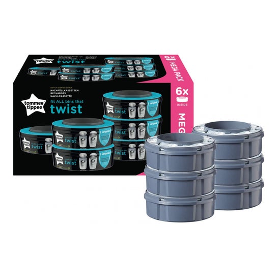 Tommee Tippee Sangenic Twist & Click Recambio 6uds