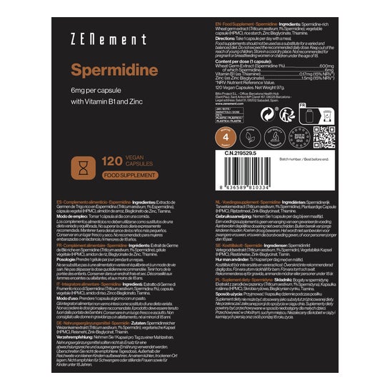 Zenement Espermidina 120caps