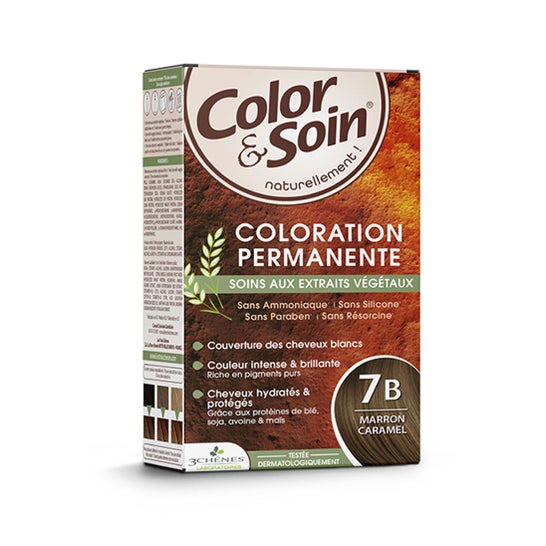 Les 3 Chênes Color & Soin Coloración 7b Marrón Caramelo 135 ml