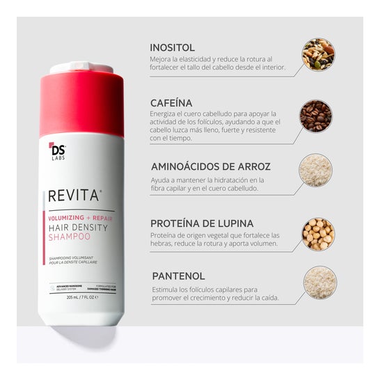 Revita Champú Voluminizante Reparador 205 ml