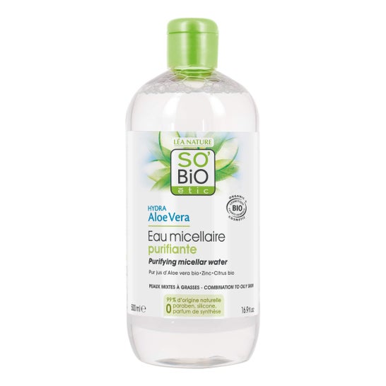 So Bio Etic Reinigendes Mizellenwasser Aloe Lime Bio 500ml