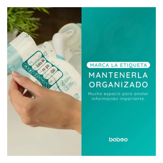 Baboo Bolsas Almacenar Leche Materna 25uds Baboo Bolsas Almacenar Leche Materna 25uds