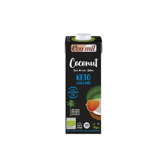 Ecomil Bebida de Coco Keto Low Carb Bio 1L