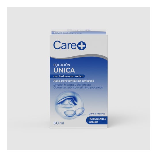 Care+ Líquido de Lentillas con Hialuronato Sódico 60 ml