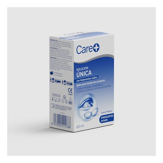 Care+ Líquido de Lentillas con Hialuronato Sódico 60 ml