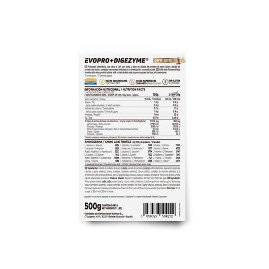 HSN Evopro + Digezyme® Café con Leche 500 g