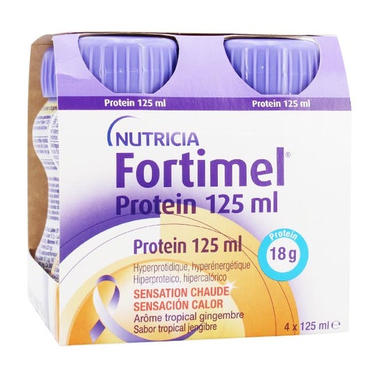 Fortimel Protein Tropical Flavour Ginger 125ml x 4 units