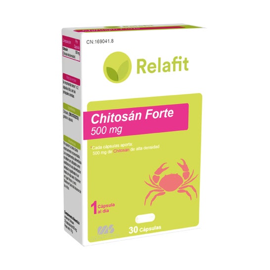 Relafit Chitosán Forte 500 Mg 30 cápsulas