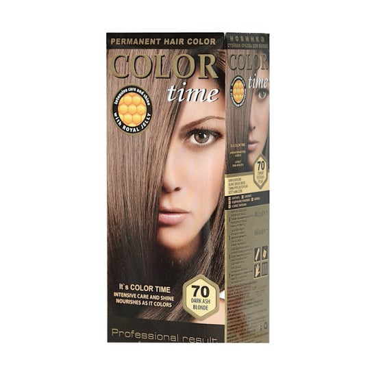 Color Time Gel Dye Dark Ash Blonde Color 70