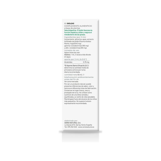 Soria Natural Boldo Extracto 50 ml