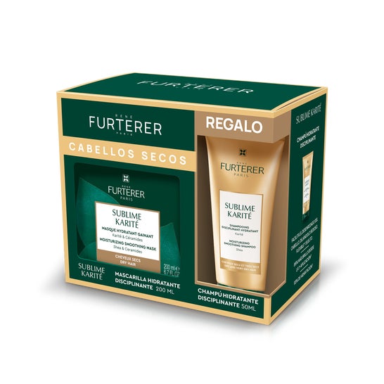 René Furterer Pack Sublime Karité Maschera Idratante Disciplinante 200 ml + Shampoo Idratante Disciplinante 50 ml