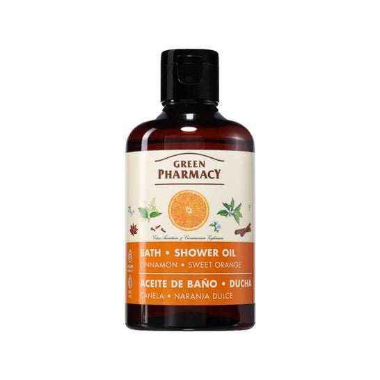 Green Pharmacy Aceite de Baño Ducha Canela Naranja Dulce 250 ml