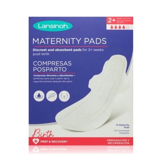 Lansinoh Compresas Posparto Discretas y Absorbentes 12uds