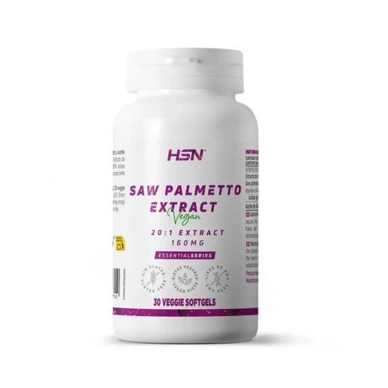 HSN Extracto de Saw Palmetto 20:1 160mg 30 perlas vegetales