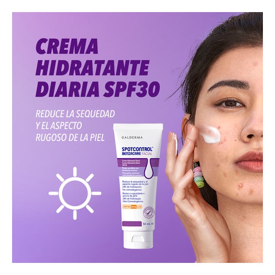 Benzacare Spotcontrol Facial Crema Hidratante con Spf30 50 ml