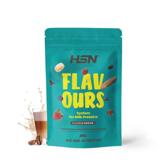 HSN Saborizante en Polvo para Proteínas Lácteas Café con Leche 200g